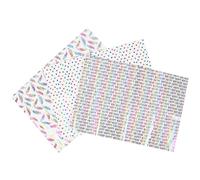 Abaodam 3 Rouleaux Papier Emballage Cadeau Chic Motifs Délicats pour Fêtes Anniversaire et Noël Feuilles Emballage Multi-styles pour Présent Élégant et Projets DIY