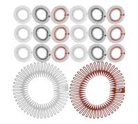 Abaodam 30 Peignes à Cheveux Flexibles, Bandeau Circulaire à Dents, Plastique, Discret, Usage Polyvalent, pour Femmes et Filles, Sport et Extérieur