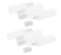 Abaodam 30 Pièces Bouteille de Voyage Remplaçable en Pp Blanc, Accessoire pour Objectif Léger et Portable, Bouteille Vide Pratique pour Paquet à Dos ou Poche