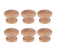 Abaodam 30 Pièces Bouton de Meuble Rond en Bois, Style Champignon