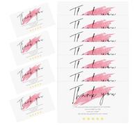 Abaodam 30 Pièces Cartes de Remerciement en Papier et Emballages Présents | Solution Rapide pour Commandes, Aspect Chic, Encourage les Avis, Usage E-commerce et Boulangerie