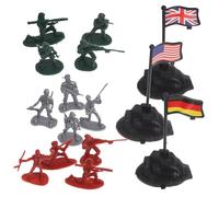 Abaodam 300 Figurines Soldats en Plastique, Modèle Soldat Moderne Miniature, Lot 300 Pièces pour Table de Sable, Accessoires de Jeu Éducatif et Diorama Réaliste