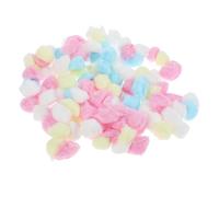 Abaodam 300 pièces Boules de Coton Colorées pour Hamsters Nains Ouate Naturelle Absorbante et Isolante Accessoires pour Maison Animaux Coussins Chauffants Sûrs et Confortables