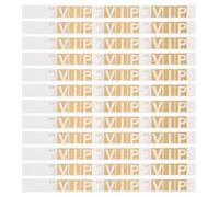 Abaodam 300 Pièces Bracelets Vip en Papier Synthétique pour Événements, | Impression Nette, Finition Lisse, pour Festivals Musicaux et Compétitions Sportives, Couleur Or
