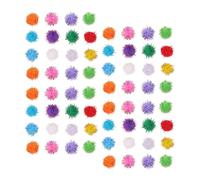 Abaodam 300 Pièces Jouets pour Chat Intérieur Assortiment Boules Pompons Doux Colorés pour Jeu Interactif et Exercice Quotidien des Chatons