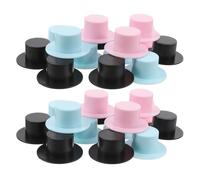 Abaodam 30pièces Mini Chapeaux Forme Plastique Chapeaux de Clown Miniatures Petits pour Décorations de Noël et Loisirs Créatifs