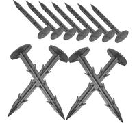 Abaodam 30pièces Piquets De Jardin Plastique De Ancrages Légers Et Robustes pour Tentes Camping Randonnées Abris Et Fixation Au Sol