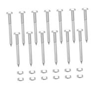 Abaodam 30pièces Piquets pour Sabot Aérateur De Sol Pointes De Rechange Métal Équipement Entretien pour Aérateur De Pelouse