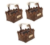 Abaodam 3ensembles Panier à Fleurs Bois Avec Poignée Dentelle Panier Décoratif Pour Fleurs Séchées Pour Maison Bureau