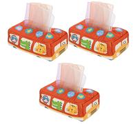 Abaodam 3ensembles Trousse De Jouets Pour Garçon Fille Boîte à Tissues Sensorielle Avec Sons Jouet Éveil Pour Garçon Fille Et Tout-petits Apprentissage Des Et Animaux Complet Avec