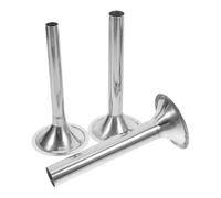 Abaodam 3pcs Tubes de Remplissage de Saucisses en Acier Inoxydable Argenté, Accessoires pour Hachoir à Viande Faciles à Installer, pour Préparer des Snacks Cuisine