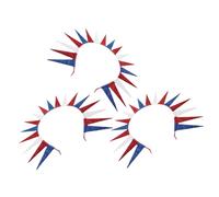 Abaodam 3pièces Bandeau Usa Pour Femme Fête Indépendance Décor Juillet Et Memorial Day Bandeaux Patriotiques Pour Femmes Accessoires De Costume Avec Couronne