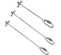 Abaodam 3pièces Brochette à Fruits Acier Inoxydable pour Oiseaux Distributeur de Nourriture pour Perroquets Porte-Fruits pour Cages à Oiseaux Support Alimentation Réutilisable