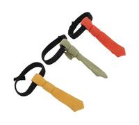 Abaodam 3pièces Cravates Pre-nouées pour Poupées Miniatures Bjd Accessoires Vêtements Poupée Souple Orange Vert Jaune Nœuds pour Accessoires Poupon