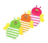 Abaodam 3pièces De Bain Pour Garçon Fille Animaux à Motifs De Douche Exfoliants Moufles Moussantes Lot