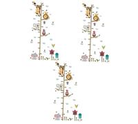 Abaodam 3pièces Décoration Murale Amovible Et Lion Règle De Mesure Pour Garçon Fille Stickers Muraux Colorés Pour Chambre Garçon Fille Et Salon