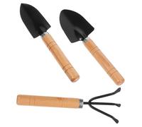Abaodam 3pièces Kit Outils De Jardinage avec Cultivateur Râteau Et Truelle Ensemble Pratique pour Plantations Et Petits Jardins