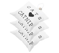 Abaodam 3pièces Lot de Jouets à Herbe à Chat Toile pour Chaton Assortiment Varié De Jouets à Mâcher Nettoyage des Dents pour Chat