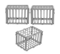 Abaodam 3pièces Mini Cage Modèle pour Animaux Miniatures Accessoires DIY pour Enclos De Poupées Et Scènes Miniatures Jouet Créatif