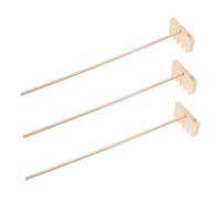 Abaodam 3pièces Râteaux Bambou Outils de Jardin Zen Mini Râteaux pour Bac à Sable Accessoires Relaxation pour Micro-Jardins Décoration de Bureau et Maison