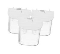 Abaodam 3pièces Support De Nourriture Et Eau pour Oiseaux De Coupelles Suspendues Anti-Splash pour Perroquets Et Petits Oiseaux Économie De Déchets Et Hygiène Assurée