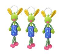 Abaodam 3pièces Toys Pour Bébés Jouets Suspendus Musical Avec Cloches Rotatives Forme De Lapin Pour Lit Et Poussette Développement Sensoriel Et Apaisant Pour Fêtes Anniversaire