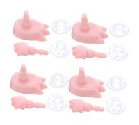 Abaodam 4 Ensembles Doll Hands and Feet Replacement Parts Figures Detailed Plastic Joints for DIY Doll Making and Repair Accessories