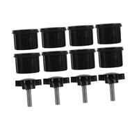 Abaodam 4 Ensembles Kit de Bouchons et Manchons pour Pied de Parasol Accessoires Compatibles Bases Solides de Jardin Protection Vent Renforcée pour Terrasse et Extérieur