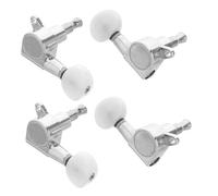 Abaodam 4 Ensembles Ukulele Tuning Pegs Stainless Steel Closed Gear Precision Tuner Keys For Ukulele Banjo Acoustic String Instruments Replacement