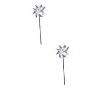 Abaodam 4 Ensembles Ventilateur Oiseaux de Outil de Chasse Aux Oiseaux pour Jardin Tige