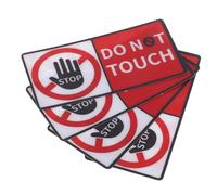 Abaodam 4 Feuilles Ne Touche à L'autocollant Malette Outils Avertissement Ne Touchez Le Signe S'il Vous Plaît Ne Touchez Le Signe Ne Touchez L'autocollant Vinyle