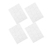 Abaodam 4 Feuilles Puzzle Vierge Bois pour Sublimation Pièces à Découper pour Loisirs Créatifs DIY Puzzles Thermotransférables Personnalisables pour Jeux et Décoration