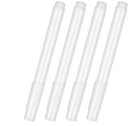 Abaodam 4 Marqueurs à Craie Liquide Écriture Lisse Blancs Effaçables, Pointe Ronde Pack de 4 Adaptés pour Vitres de Voiture et Verre pour Écoles et Loisirs Créatifs