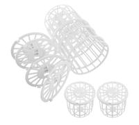 Abaodam 4 Pcs Nichoirs à Oiseaux en Plastique Accessoires D'élevage de Perroquets Pinsons pour Cages à Oiseaux, Simple Entretien, Nid de Reproduction Sécurisé pour Canaris et Perruches