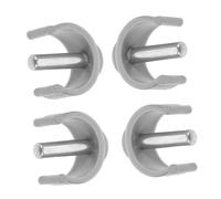 Abaodam 4 pièces Accessoires Béquilles Lot Pinces Forme C Clips Fixation Cannes Marche Compatibles Tubes pour Aide Marche