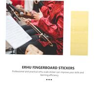 Abaodam 4 pièces Autocollants Doigté Erhu Adhésifs pour Manche Standard Adulte Échelle Note Stickers pour Débutants et Apprentissage Pratique