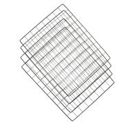 Abaodam 4 pièces Barrière Maille Métallique DIY pour Cage Chien Panneaux de Clôture Intérieure pour Chiens Accessoires de Séparation Modulables pour Enclos Animaux