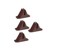 Abaodam 4 pièces Base de Fixation pour Clôture Plastique Support Stable et Durable pour Jardin et Pelouse pour Petits Enclos et Séparation Extérieure