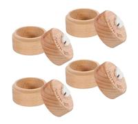 Abaodam 4 Pièces Boîte à Dents en Bois Sculpté 3d pour Rangement de Souvenirs, Présent pour Anniversaire ou Baptême, Boîte Commémorative pour Bébé