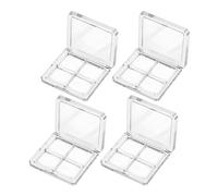 Abaodam 4 Pièces Boîte Vide de Palette à Paupières en Pet, Quatre | Format Compact et Léger, Rechargeable, Création Diy, Usage Fête et Mariage, Coffret Maquillage Yeux