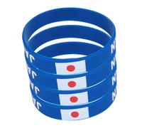 Abaodam 4 Pièces Bracelet silicone bracelets bandes de biceps bandeaux de poignet Banders de sueur au poignet de tennis bracelet de performance Gel de silice