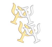 Abaodam 4 pièces Broche de Psychologie Vintage Alliage Fine Lot de Épingles de Revers Or et Argent Accessoires Collier Original pour Femmes Cadeau Anniversaire et Fête