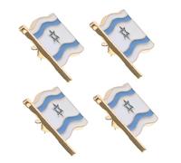 Abaodam 4 Pièces broche épinglette du drapeau israélien insigne de sac à épingle à revers Israël bijoux épinglette bijoux drapeau national épingle de badge en métal épinglettes alliage