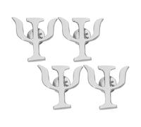 Abaodam 4 Pièces Broche Psychologie Vintage Argentée Épingles De Revers Pour Costume Homme Femme Accessoires Adaptables Pour Vestes Chemises Chapeaux Sacs Pour Mariages Réunions