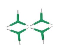 Abaodam 4 Pièces Clé Allen Y à Trois Voies Clé Intégrée Robuste pour Réparation Outil Multifonction Vert Adapté Vtt et de Route