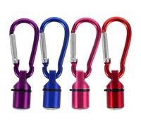 Abaodam 4 Pièces Collier LED pour Animaux en Alliage D'aluminium Étanche Lampe Clignotante Facile à Utiliser pour Chiots et Animaux de Compagnie la Nuit