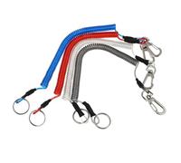 Abaodam 4 pièces Corde à Ressort Rétractable Lanière Câble Acier pour Grimper et Usage Quotidien