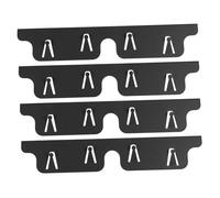 Abaodam 4 Pièces Couvercles de Protection pour Cuisinière Lot de Résistants Chaleur Couvre Gaps Entre la Cuisinière Comptoir pour Espace de Cuisson Propre et Élégant