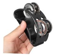 Abaodam 4 Pièces Double Rangée Tambourin de Pied Percussion Instrument Musical Rythmique avec Grelots Métalliques pour Musiciens et Enseignants et Design Moderne