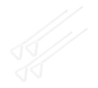 Abaodam 4 Pièces Épandeur et Distribution Uniforme en Verre Triangulaire pour Laboratoire Cellulaire Étalement Précis pour Culture Cellulaire et Fournitures de Laboratoire